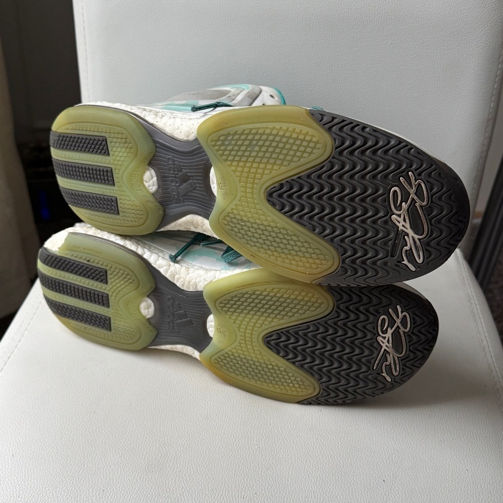 Adidas D Rose 5 Teal and White Basketball Shoes - Picture 14 of 14